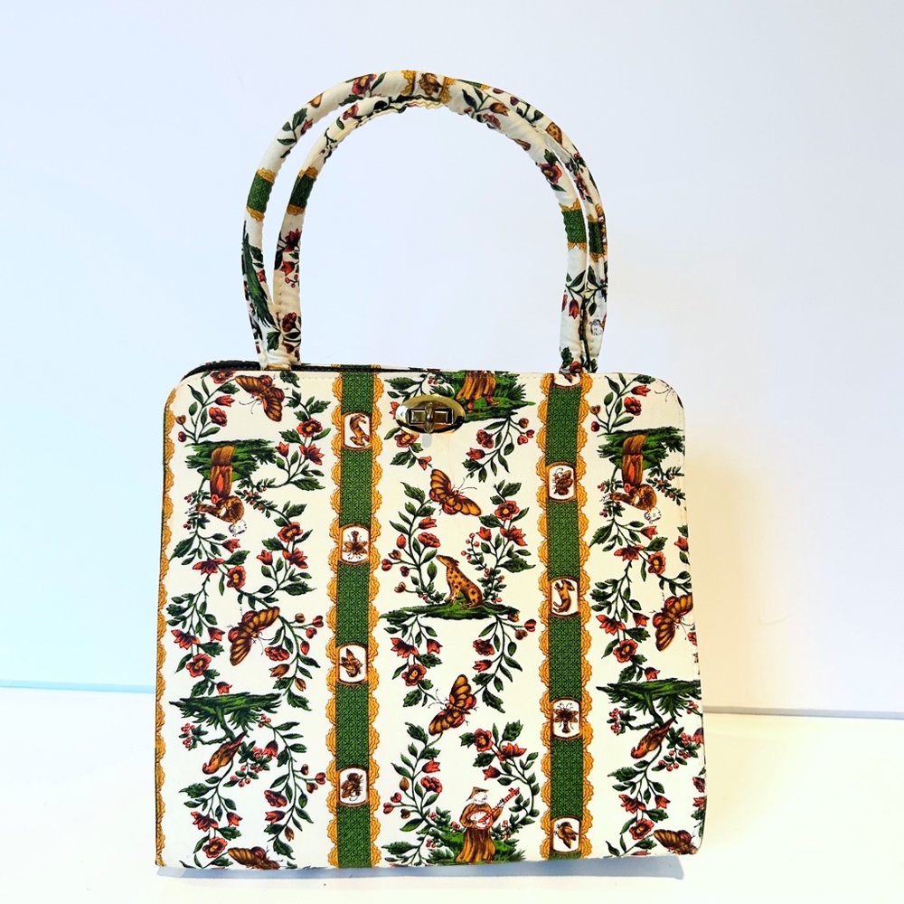 RARE Vintage Mid Century Margaret Smith of Gardiner Maine Handbag, Granny Chic!